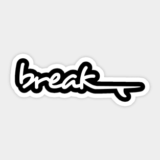 Surf Break Sticker